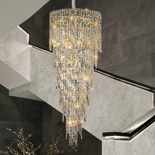 AMALFI COAST  SPIRAL STAIRCASE CHANDELIER