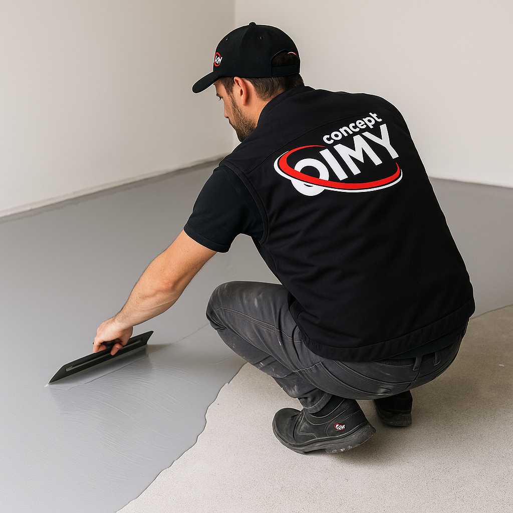 Application de résine Omy Concept