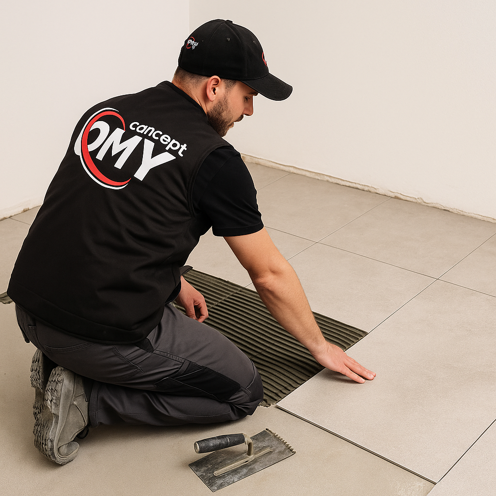 Travail de carrelage Omy Concept